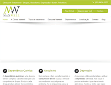Tablet Screenshot of clinicamaxwell.com.br
